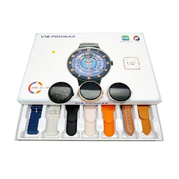 Σετ Smartwatch με 7 λουράκια – V16 Pro Max