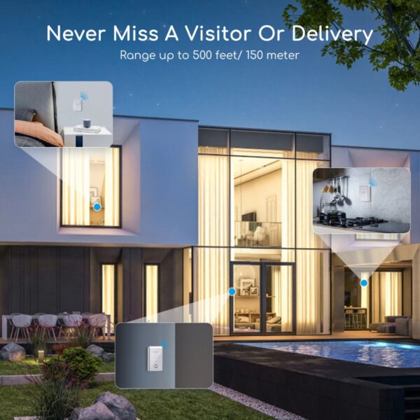 Aigostar Ασύρματο Κουδούνι Πόρτας Αδιάβροχο